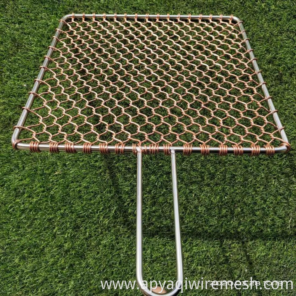 280mm Disposable BBQ grill mesh bbq grill wire mesh for korea market